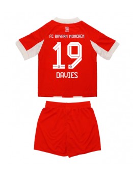 Detské Futbalové oblečenie Bayern Munich Alphonso Davies #19 2025-26 Krátky Rukáv - Domáci (+ trenírky)